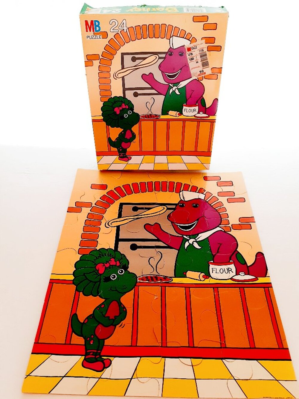 Vintage Barney Kids Puzzle 1993 24 Pieces